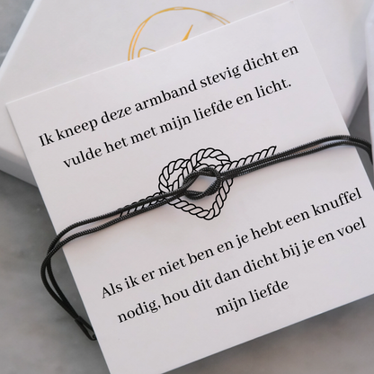 Liefdesknoop Armband - Met mijn liefde en licht