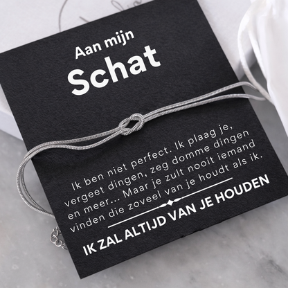 Liefdesknoop Armband - Aan mijn schat