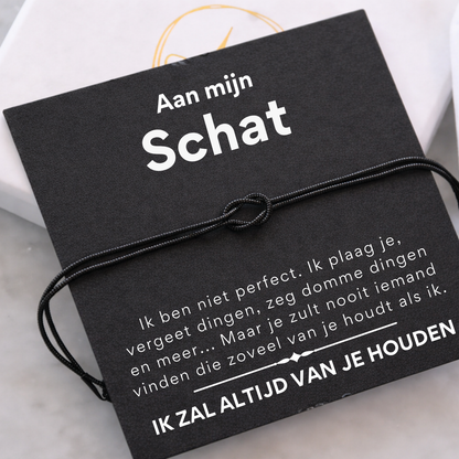 Liefdesknoop Armband - Aan mijn schat