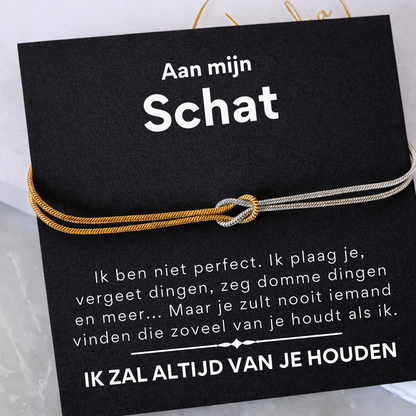 Liefdesknoop Armband - Aan mijn schat