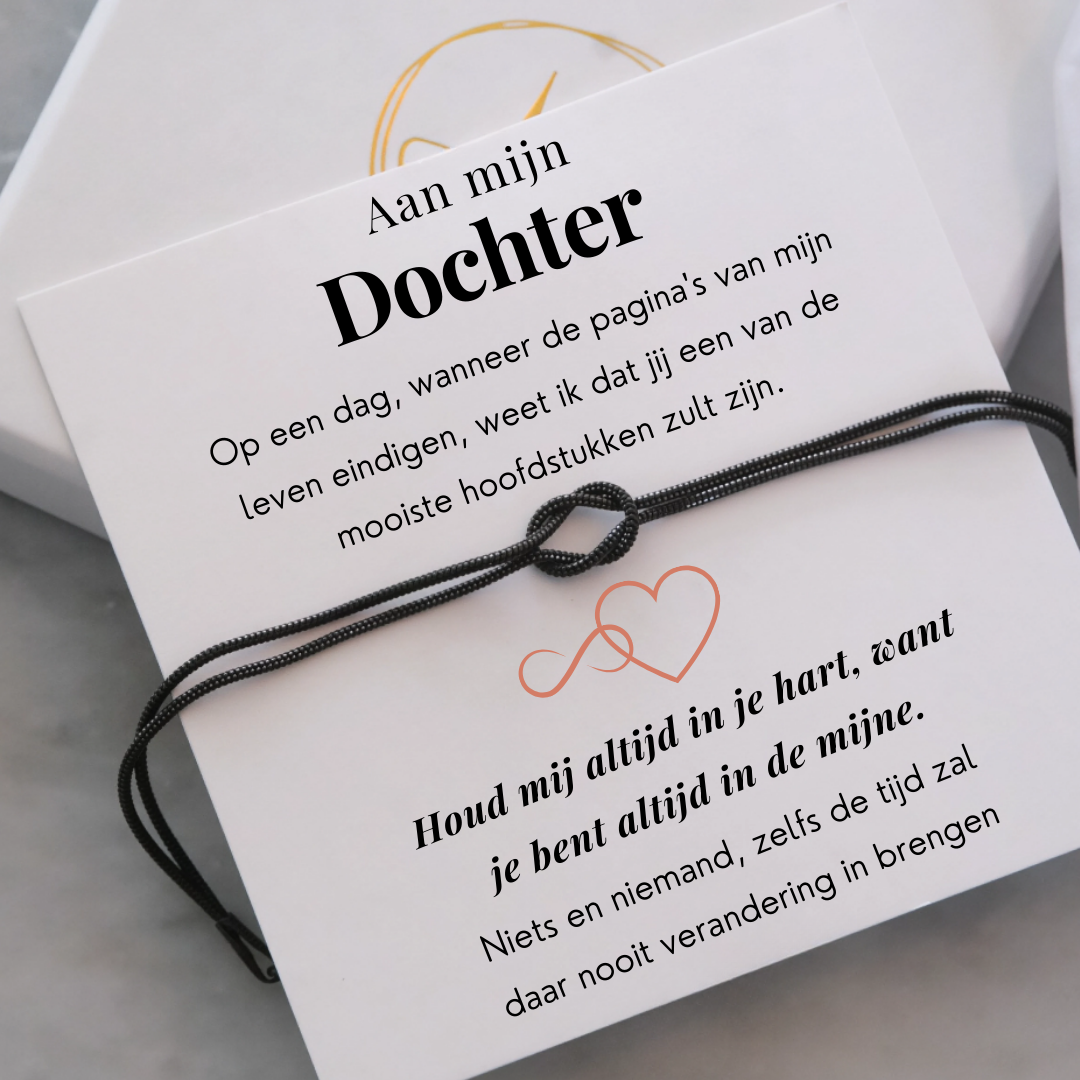 Moeder & dochter -Liefdesknoop Armband