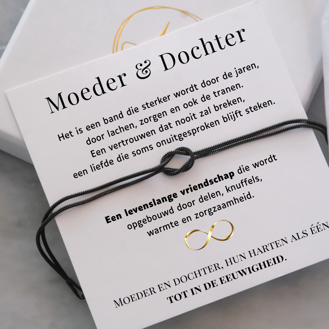 Set van 2- Liefdesknoop Armband - Moeder & Dochter