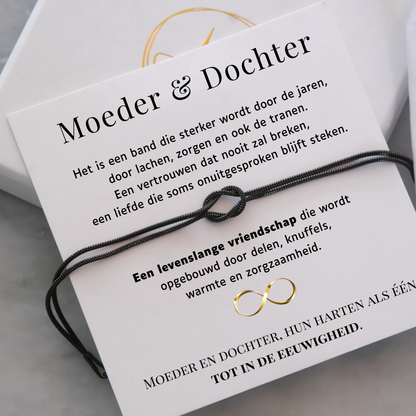 Set van 2- Liefdesknoop Armband - Moeder & Dochter