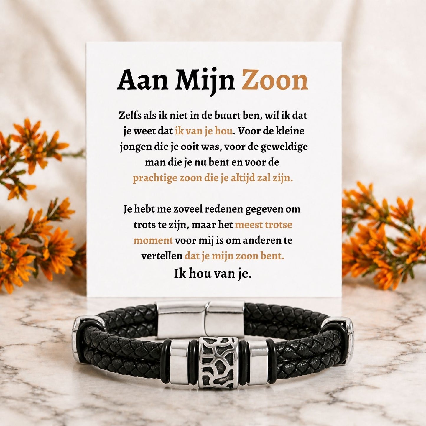 Mijn zoon Armband - Het meest trotse moment