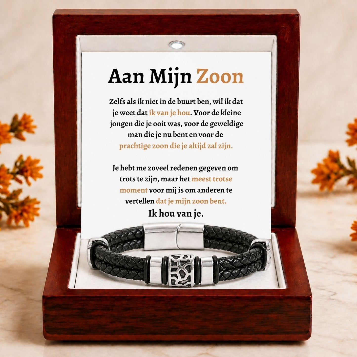 Mijn zoon Armband - Het meest trotse moment