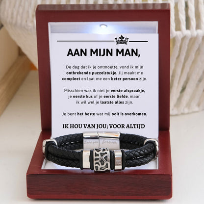 Aan mijn Man  Armband Nieuw