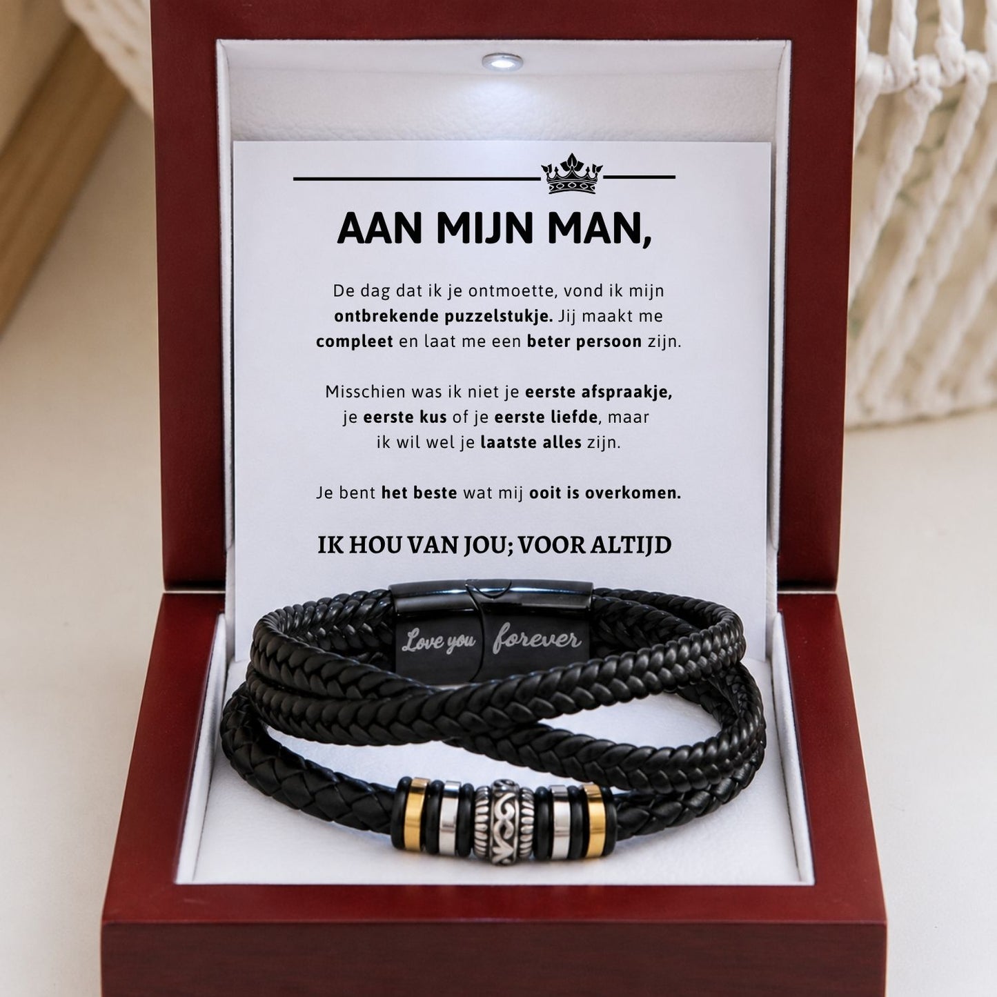 Aan mijn Man Armband