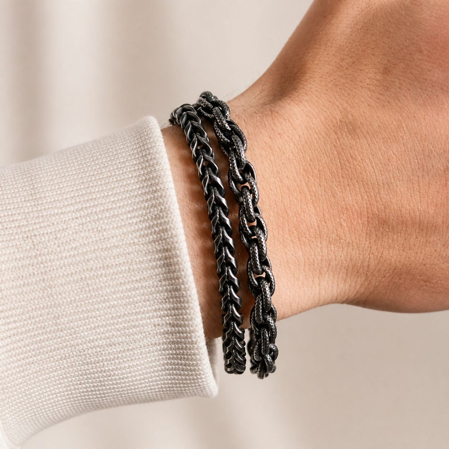 Aan mijn Zoon - Armband  double chain