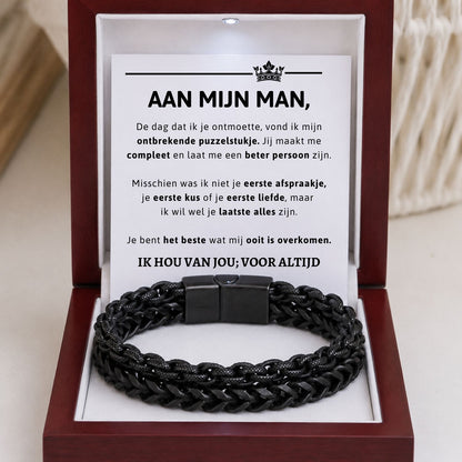 Aan mijn Man - Armband  double chain