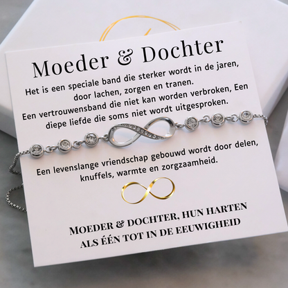 Moeder & Dochter- Infinity Armband -  Altijd in mijn hart