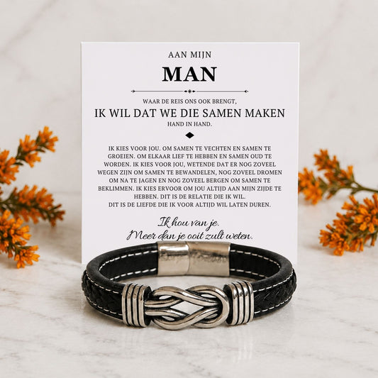 Aan mijn Man- Infinity Armband