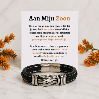 Mijn zoon Armband Infinity  - Het meest trotse moment