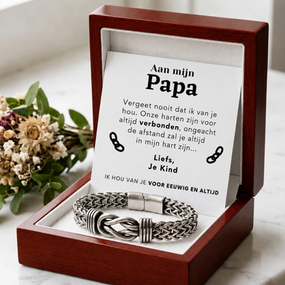 Aan mijn Papa Armband Delux Infinity