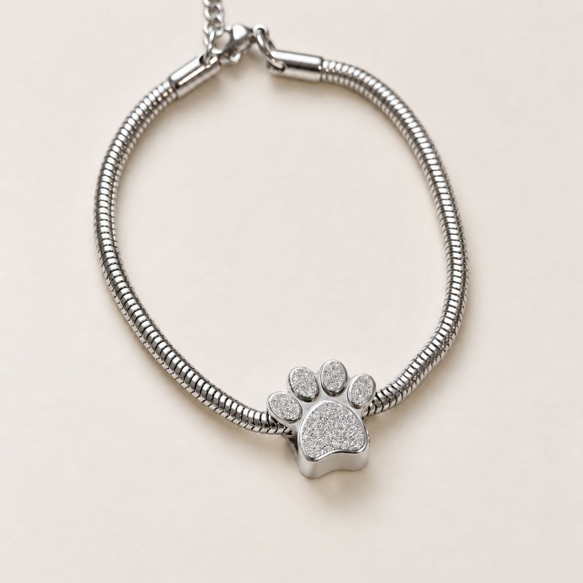 Huisdier Urn Armband met Pootafdruk | Gedenksieraad
