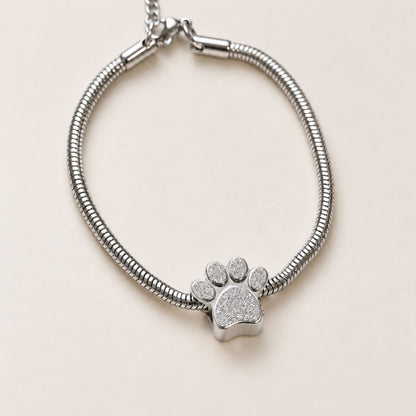 Huisdier Urn Armband met Pootafdruk | Gedenksieraad