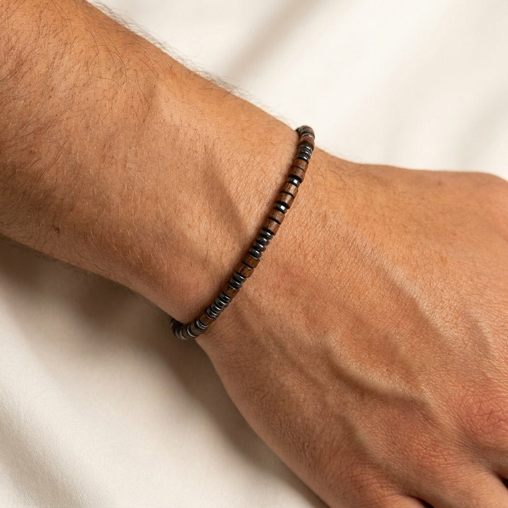 Aan mijn Zoon- 'I Love You' Morse code armband