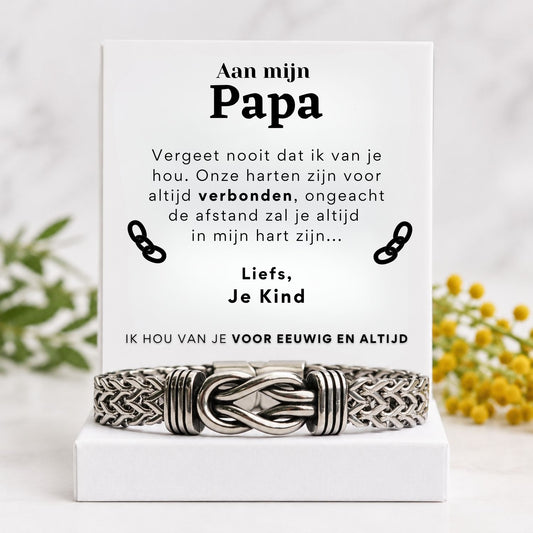 Aan mijn Papa Armband Delux Infinity