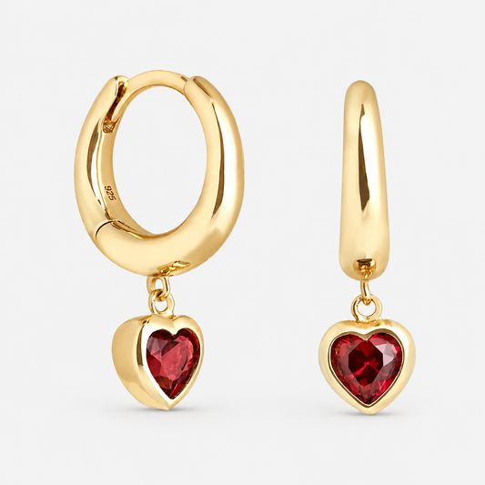 Amour Hart Oorbellen – Goud