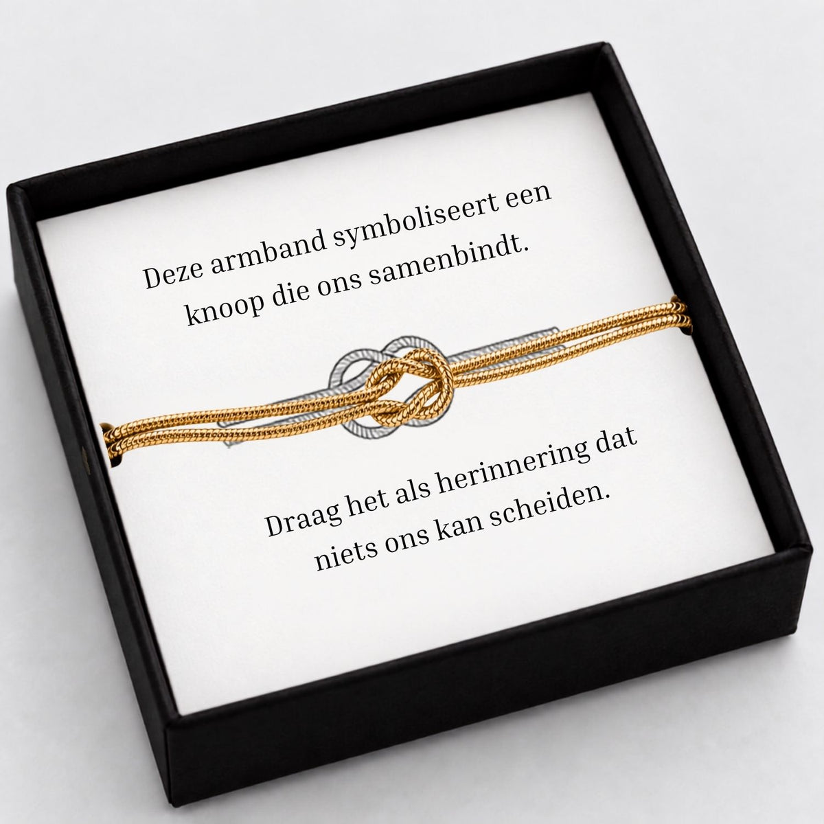 Goude knop armband [NL]