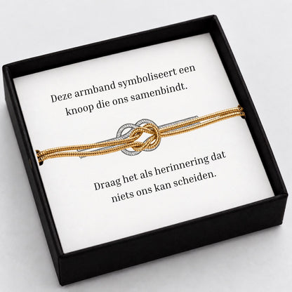 Goude knop armband [NL]