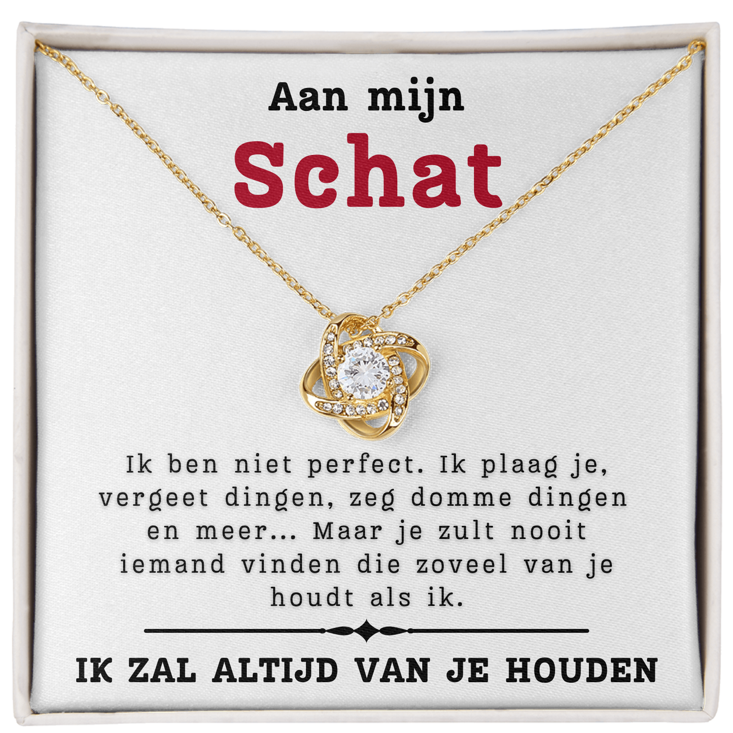 Schat, Ik ben niet perfect