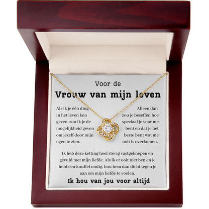 Voor de vrouw van mijn leven - Mijn liefde te voelen.