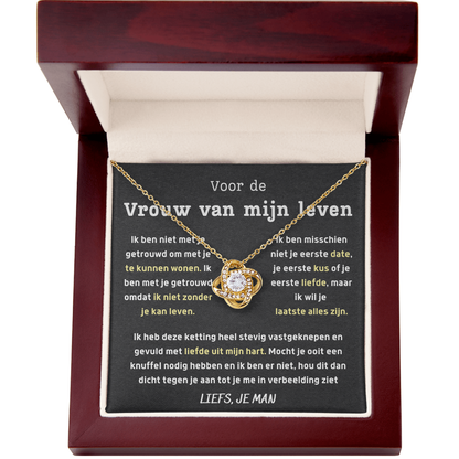 Voor de vrouw van mijn leven - ik wil je laatste alles zijn