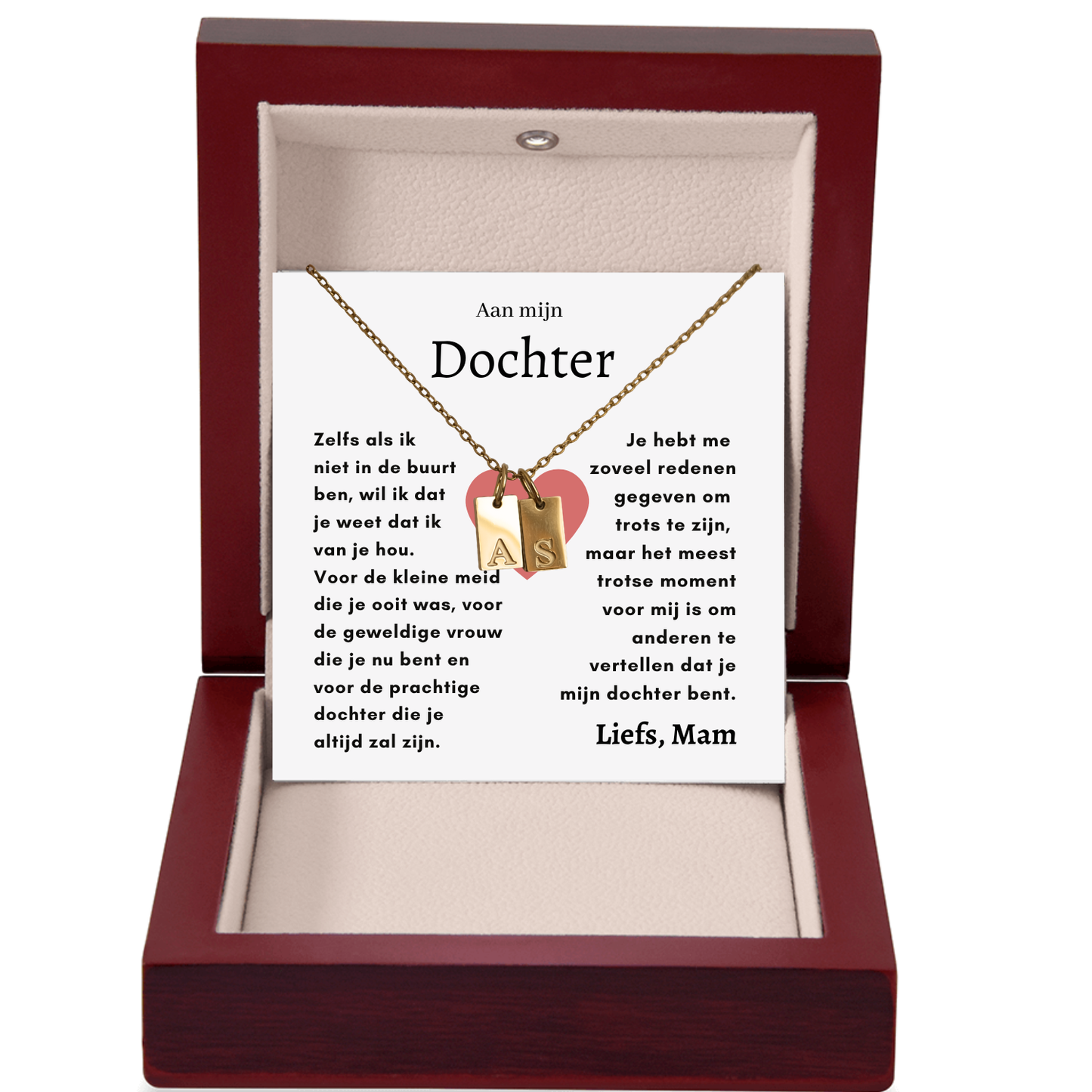 Initialen-ketting - Aan mijn Dochter