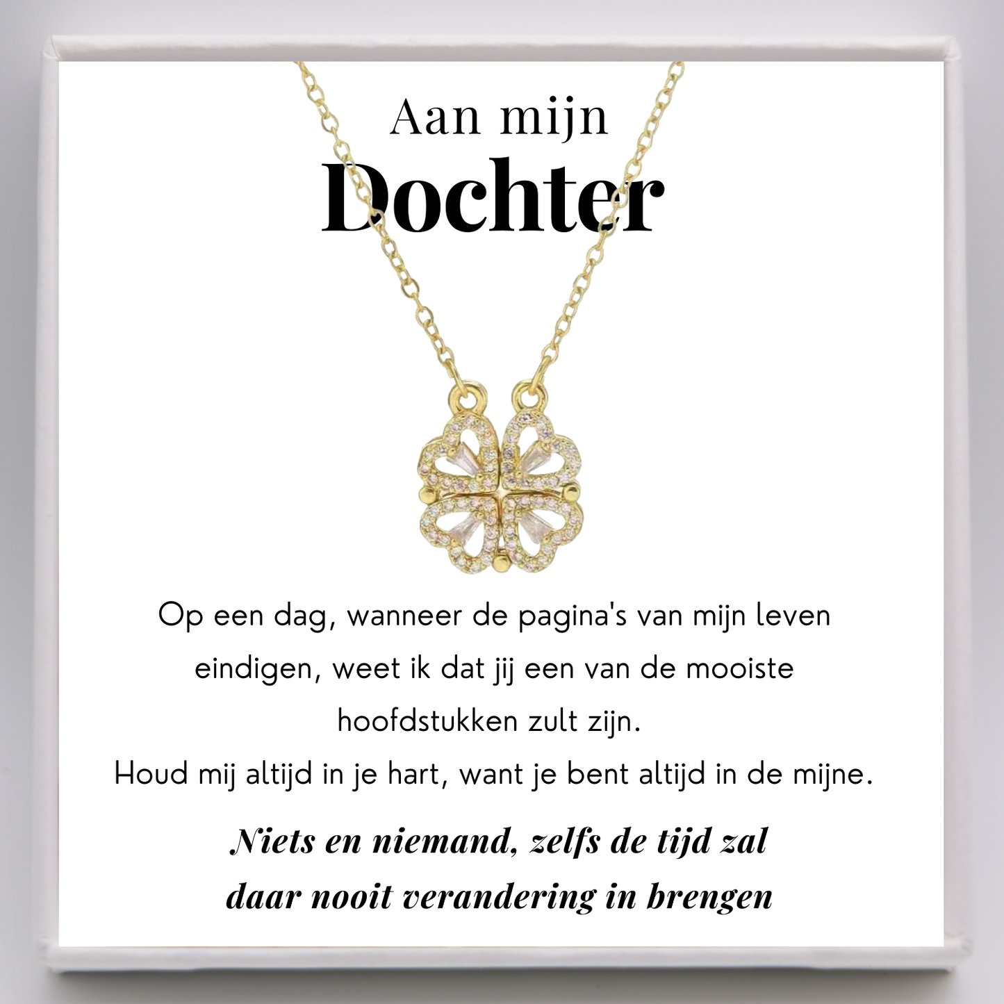 Klaver Ketting - Aan mijn dochter- Altijd in je hart