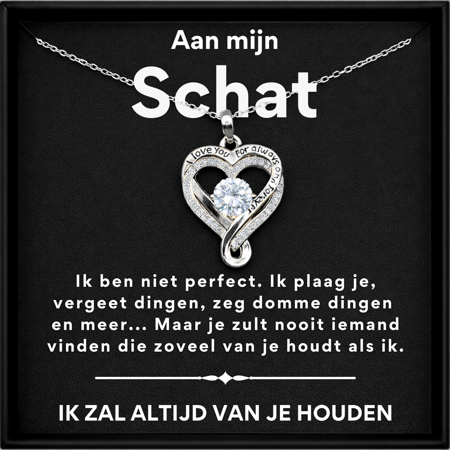 Hart ketting -  Aan mijn Schat