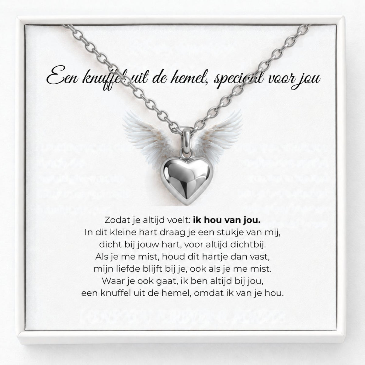 Hart Gedenkketting voor As – Altijd Dichtbij