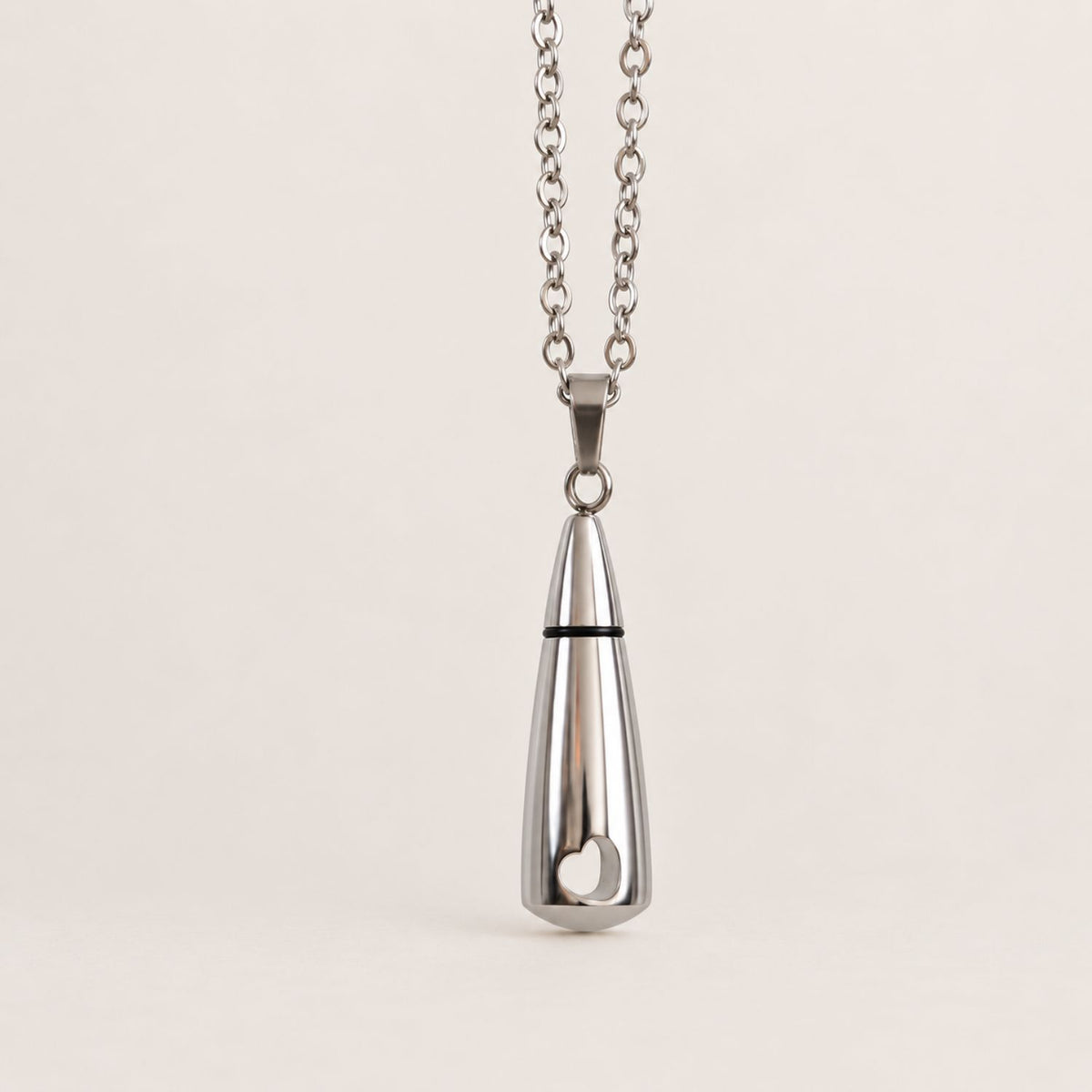 Urn Ketting met Hartje – Zilver | Gedenksieraad