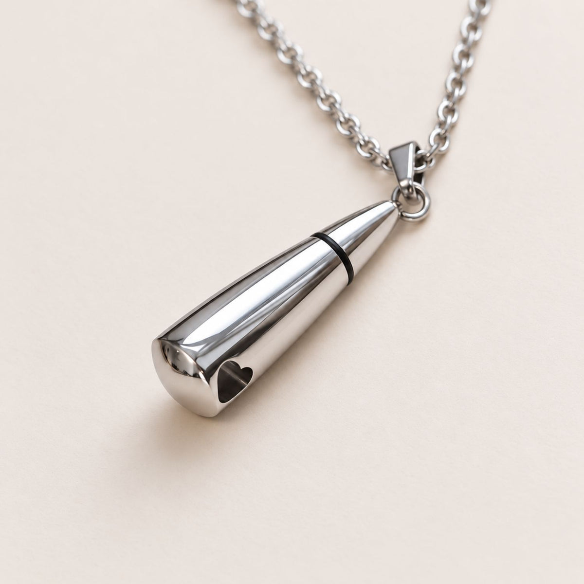Urn Ketting met Hartje – Zilver | Gedenksieraad