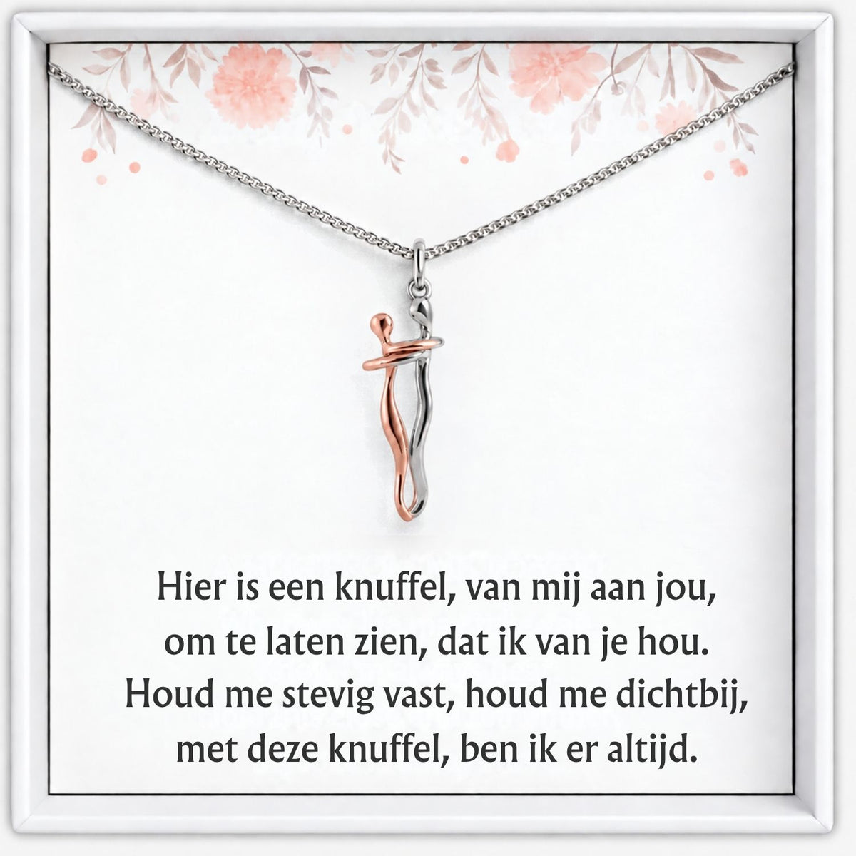 Knuffel Ketting rosé goud