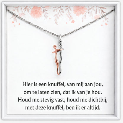 Knuffel Ketting rosé goud
