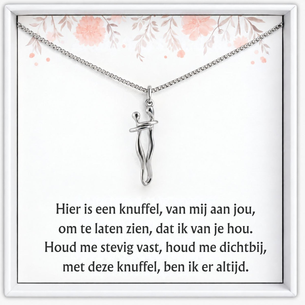 Knuffel Ketting zilver – productfoto