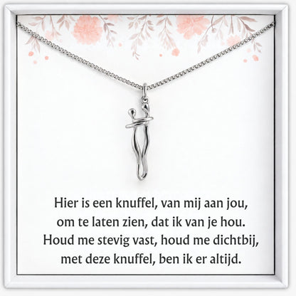 Knuffel Ketting zilver – productfoto