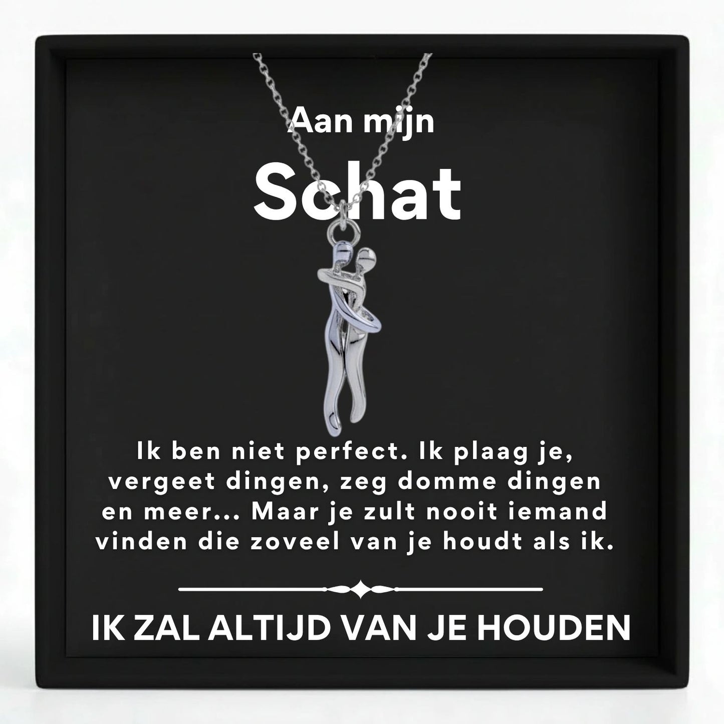 Knuffel Ketting - Aan mijn schat, ik ben niet perfect
