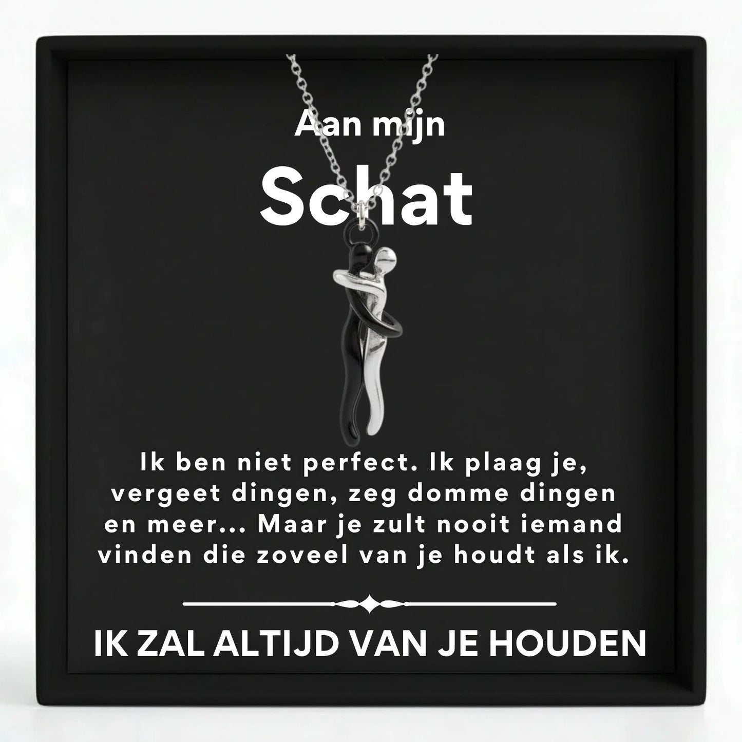 Knuffel Ketting - Aan mijn schat, ik ben niet perfect