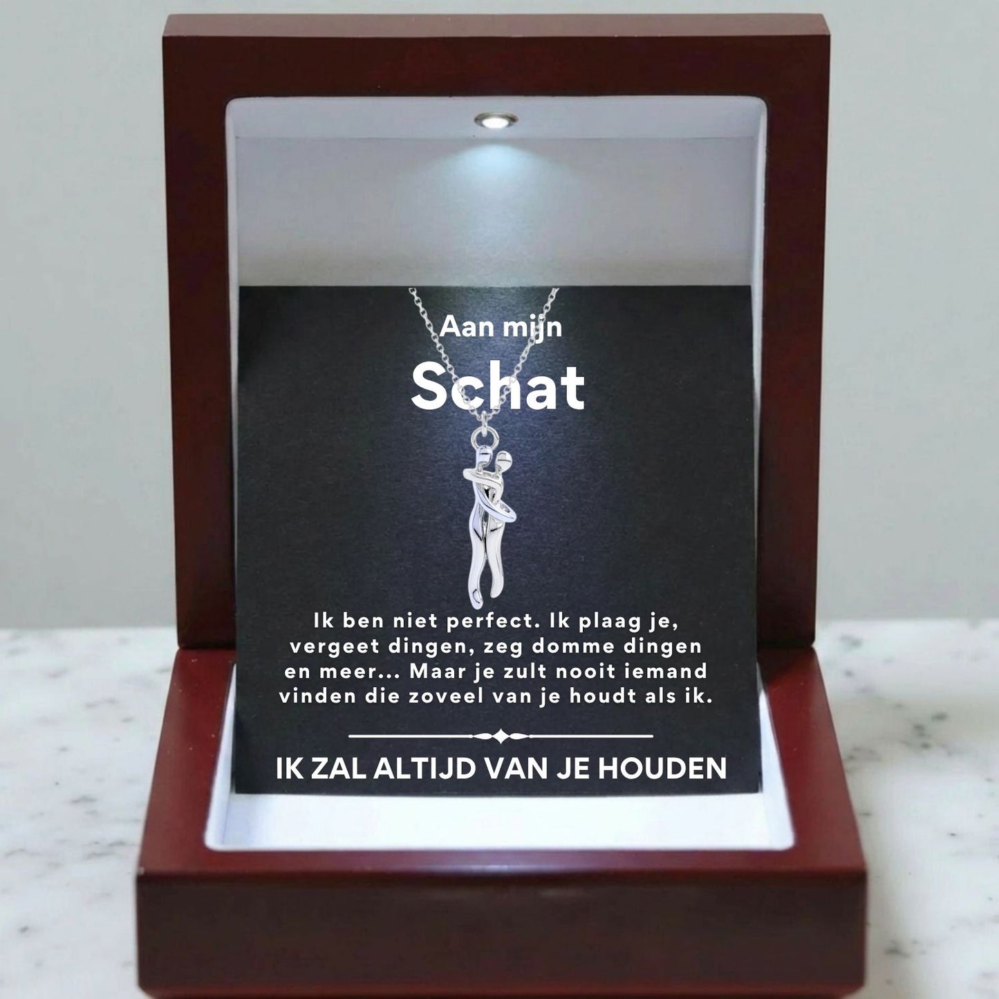 Knuffel Ketting - Aan mijn schat, ik ben niet perfect