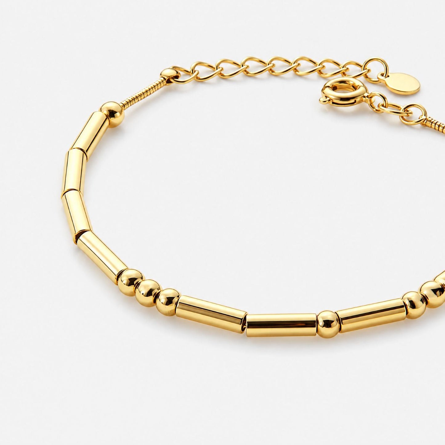 Morse Code Armbanden Set Moeder & Dochter - 2x Goud