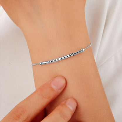 Morse Code Armband om de pols