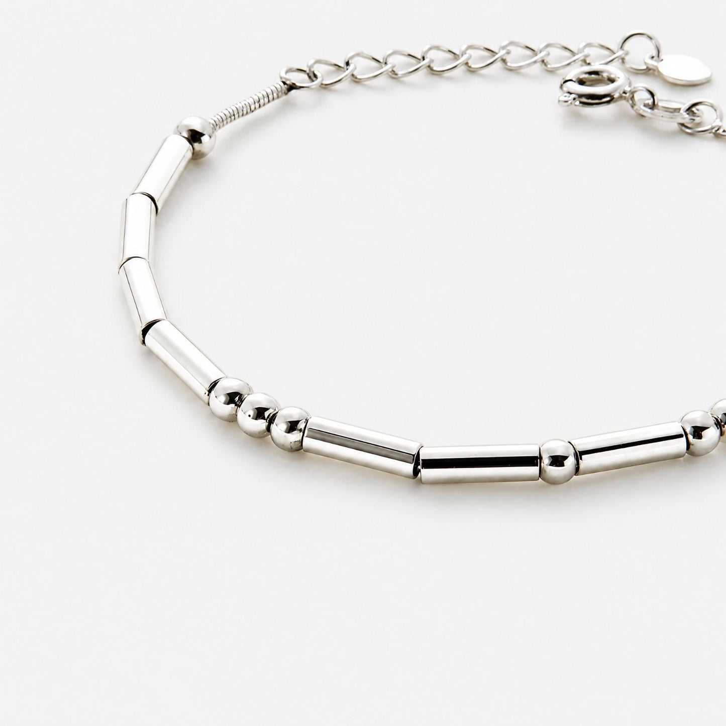 Morse Code Armbanden Set Moeder & Dochter - 2x Zilver