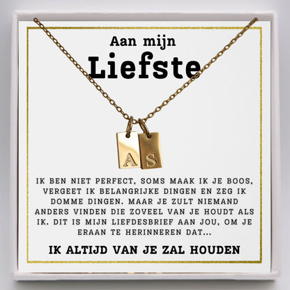Initialen-ketting - Aan mijn Liefste