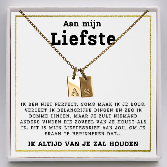 Initialen-ketting - Aan mijn Liefste
