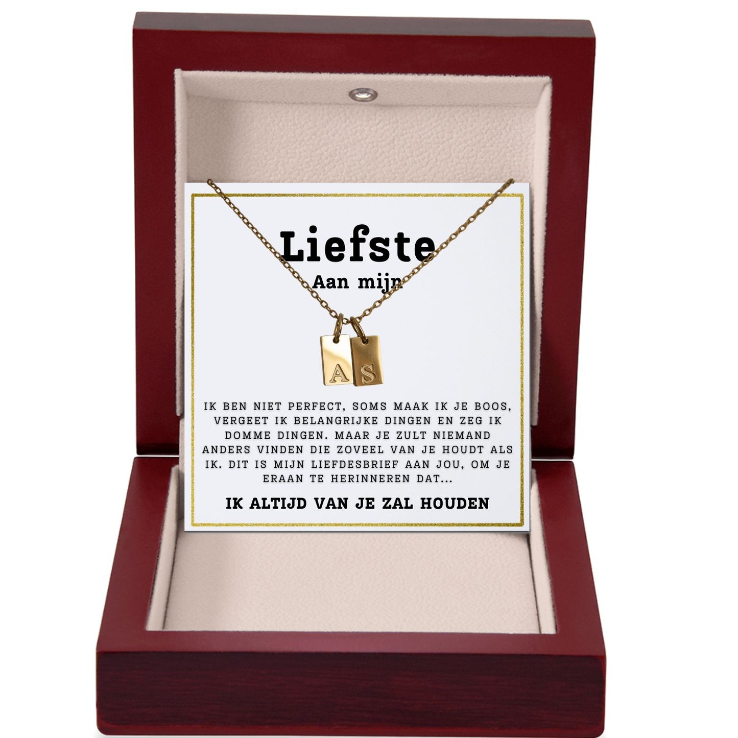 Initialen-ketting - Aan mijn Liefste