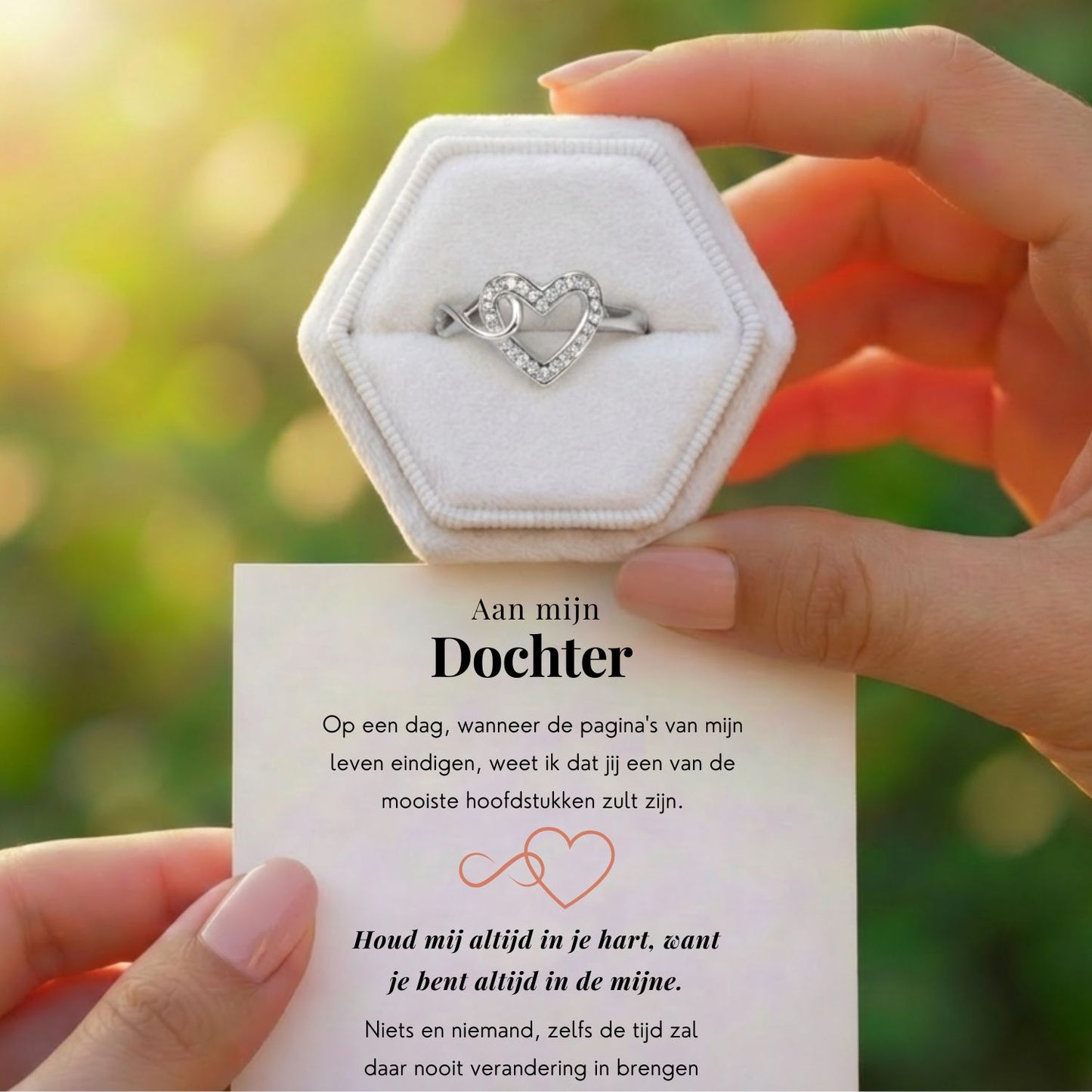 Moeder & dochter - Altijd in mijn hart Ring