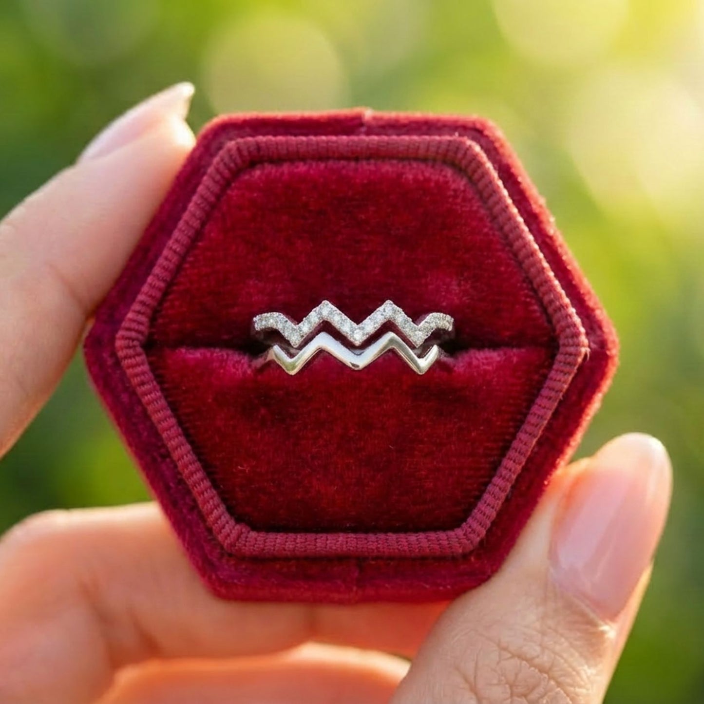 Hoogte- en Dieptepunten ring - Aan mijn Zus