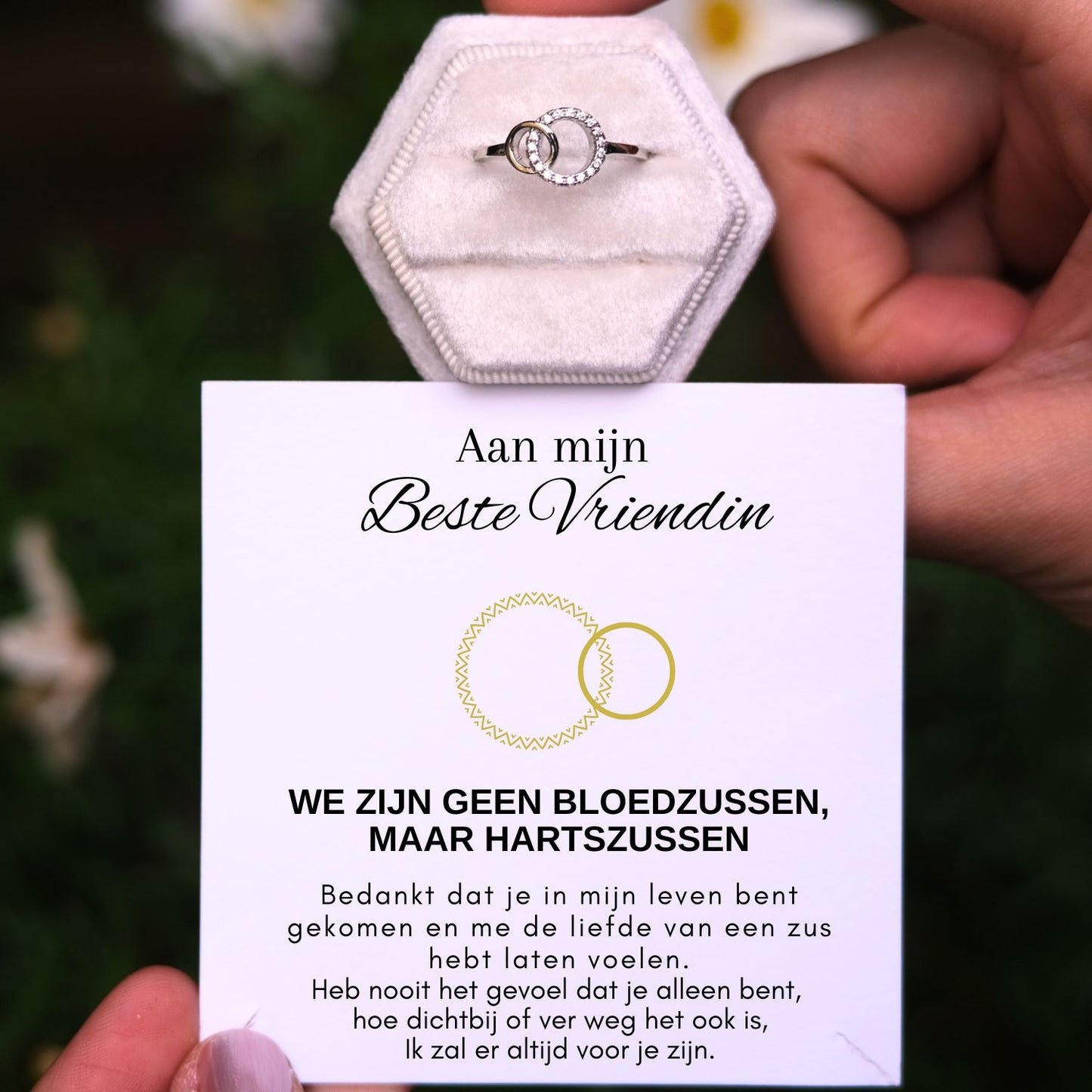 Aan mijn Beste Vriendin -Voor altijd verbonden Ring