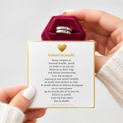 Geloof In Jezelf Ring
